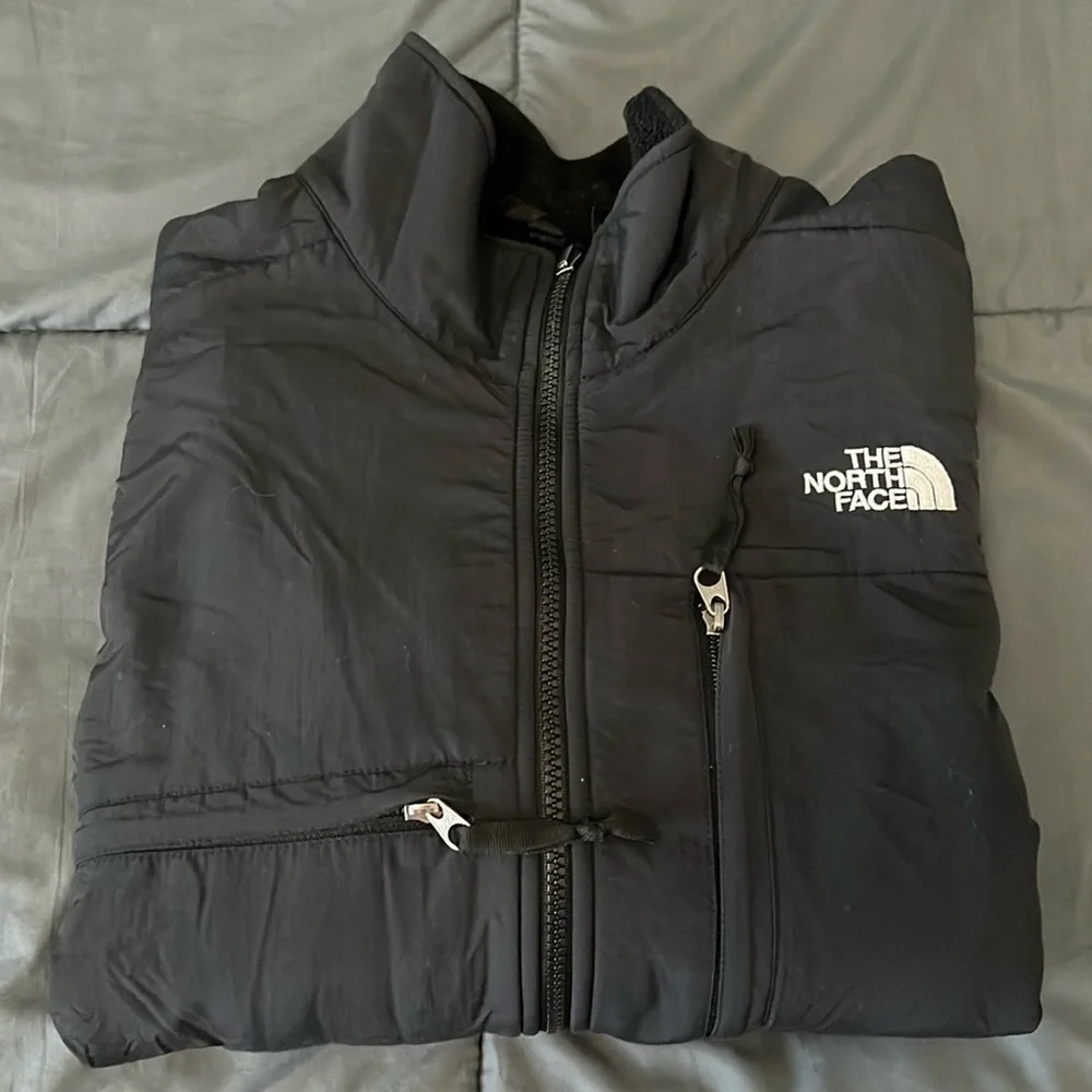 North Face Fleece Jacket Black Size Medium